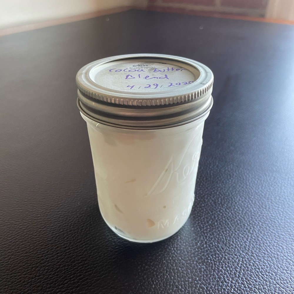 Handmade cocoa butter blend body moisturizer whip